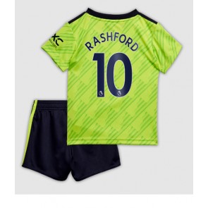 Manchester United Marcus Rashford #10 babykläder Tredje Tröja barn 2022-23 Korta ärmar (+ Korta byxor)